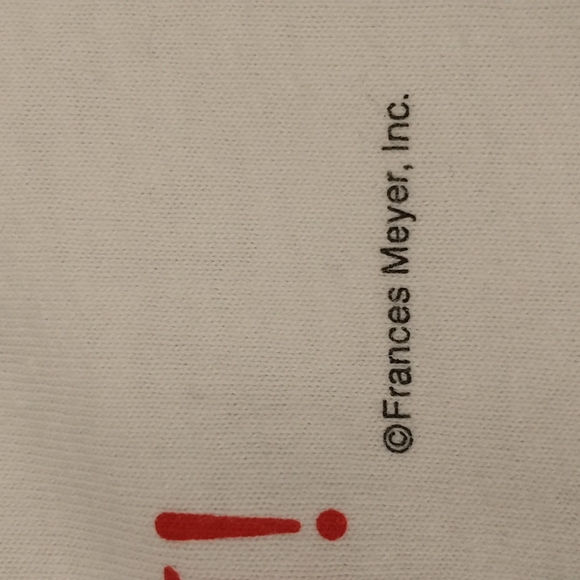 1947 Born T Shirt by Frances Meyer Inc Vintage 90's 100 Cotton Tee Single Stitch - Picture 3 of 5